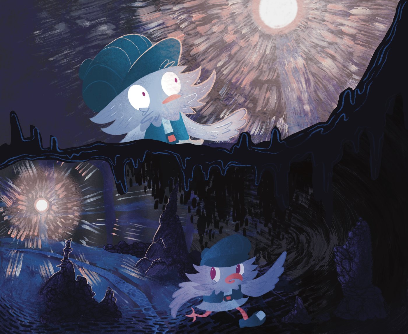 Finished page: Floop runs to the light's edge