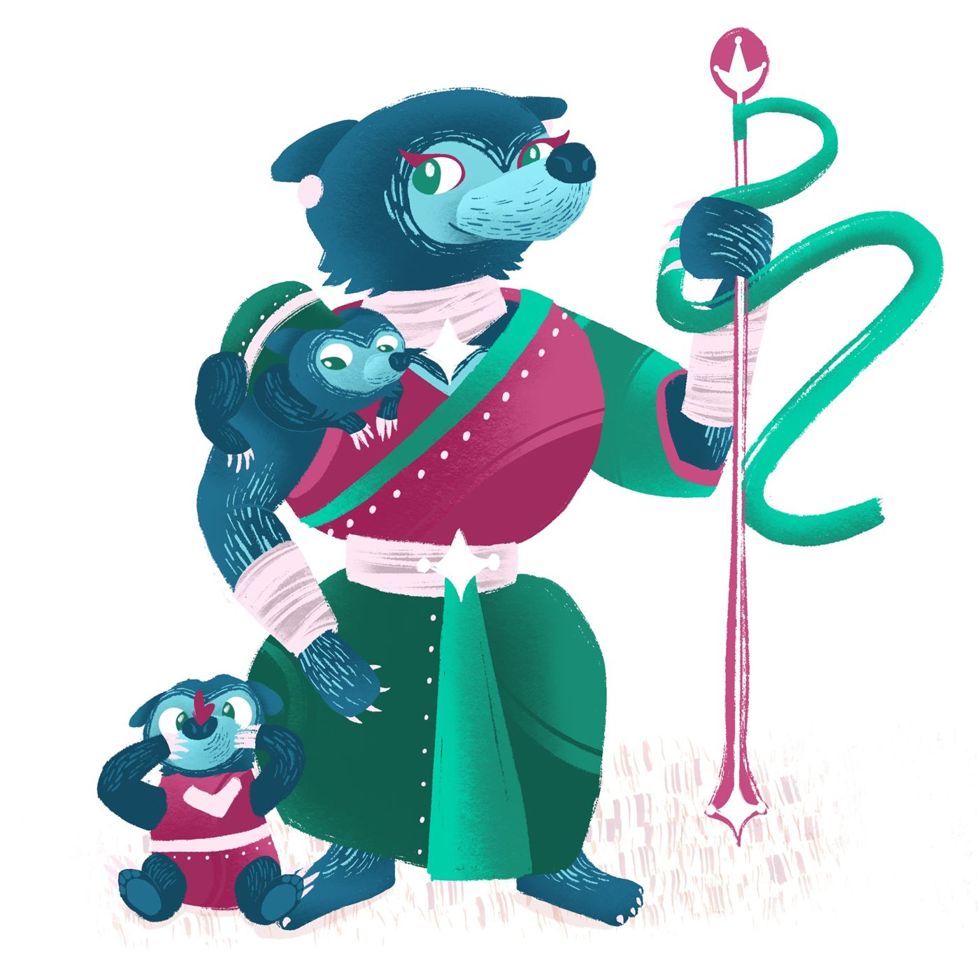 The Elder Sunbear and a companion