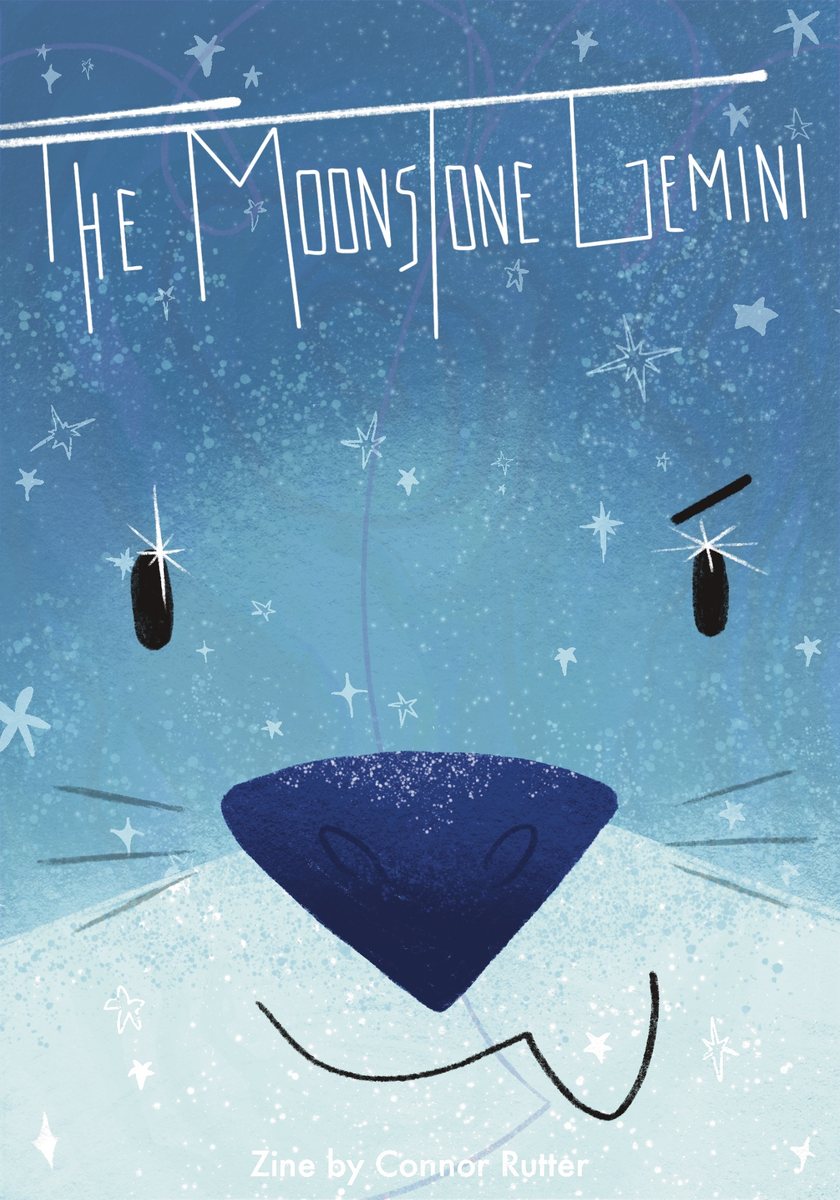 The Moonstone Gemini zine, front cover